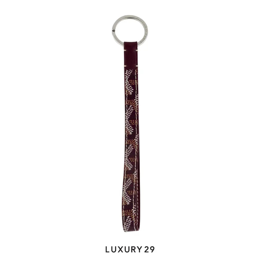 Goyard Sesame Key Ring Burgundy