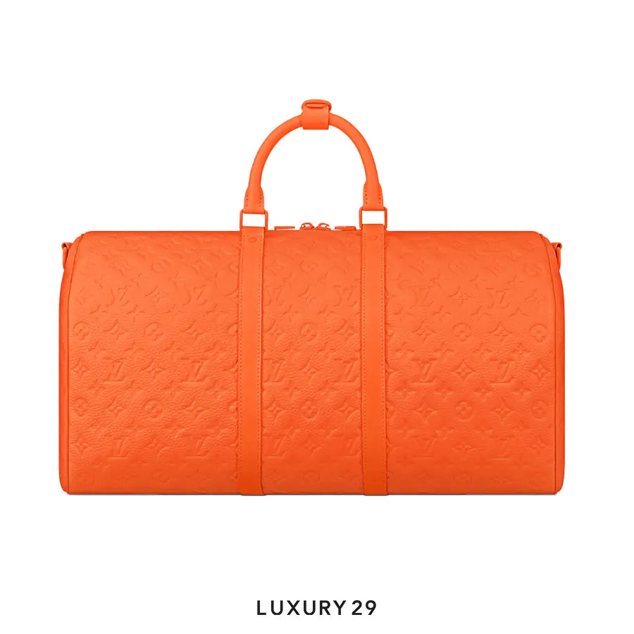 Louis Vuitton LV Keepall Bandouliere 50 Bag Orange
