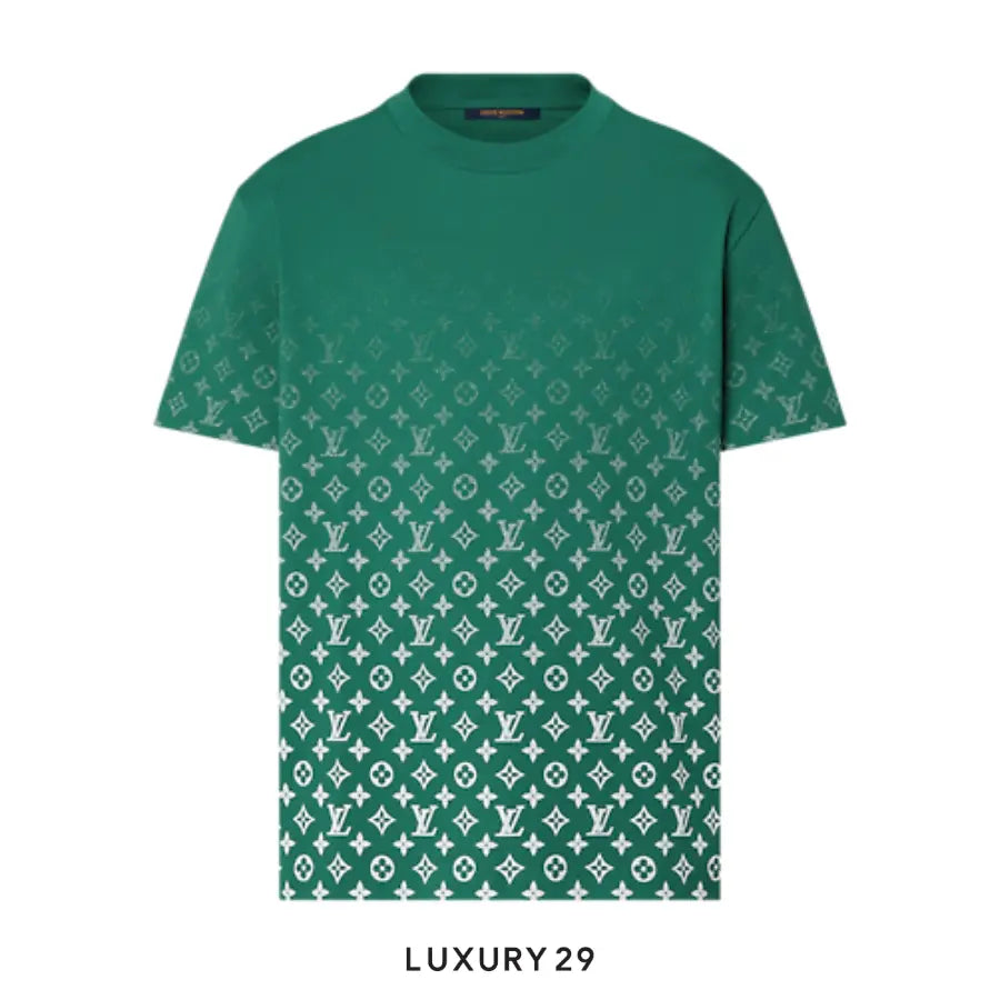 Louis Vuitton LV Monogram Gradient Cotton T-Shirt Vert