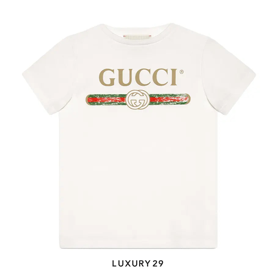 Kid Gucci Children's cotton T-shirt with Gucci logo