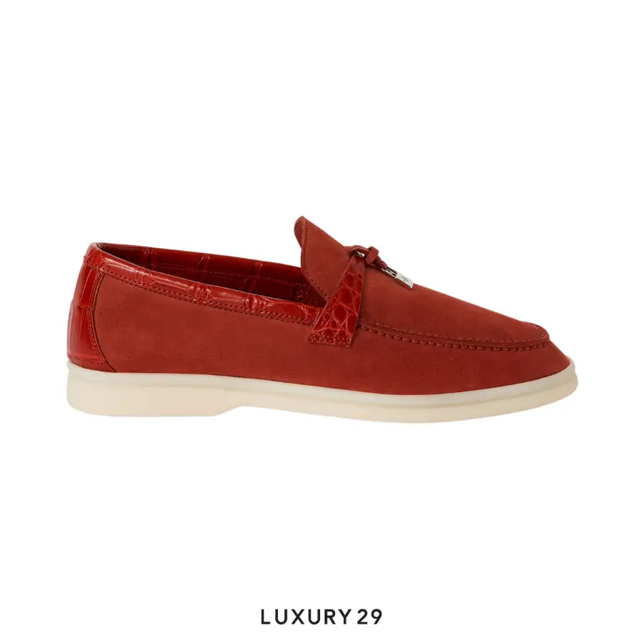 Loro Piana Summer Charms Walk Suede Raw Sienna