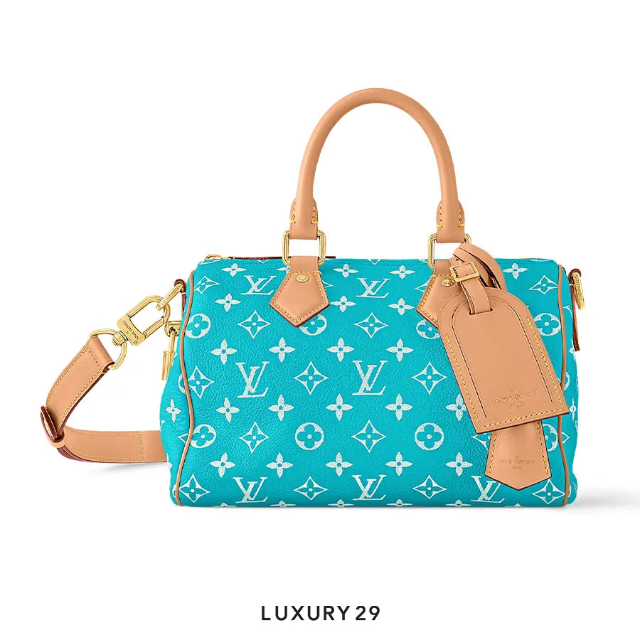 Louis Vuitton LV Speedy P9 Bandouliere 25 Turquoise Blue