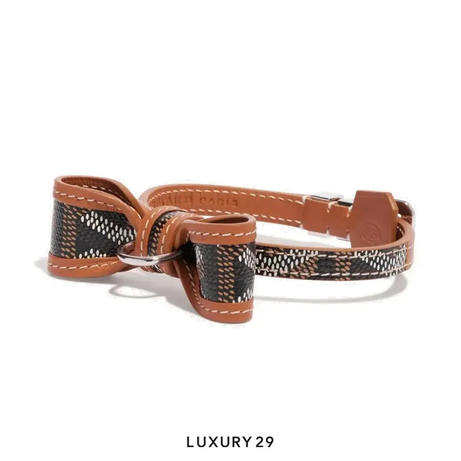 Goyard Oscar Collar Sky Black & Tan