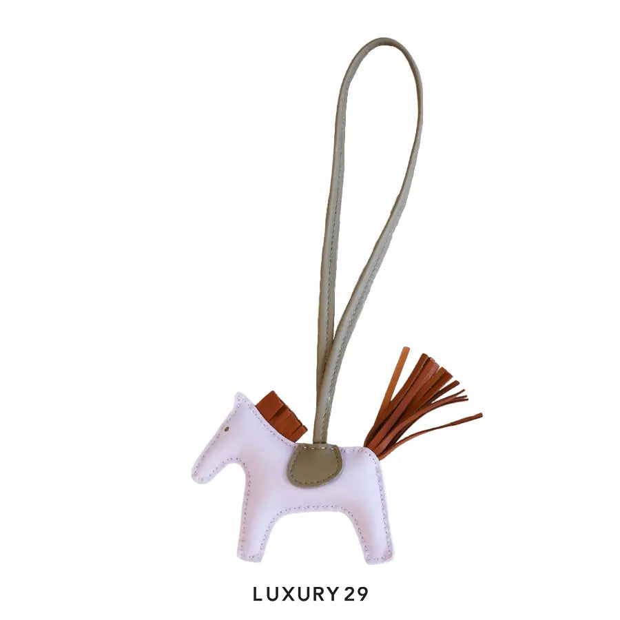 Hermes Rodeo PM charm Mauve Pale / Pain Depice / Beige Marfa