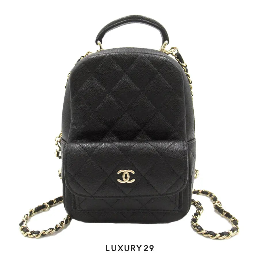 Chanel Classic 24C CC Chain Pocket Mini Backpack