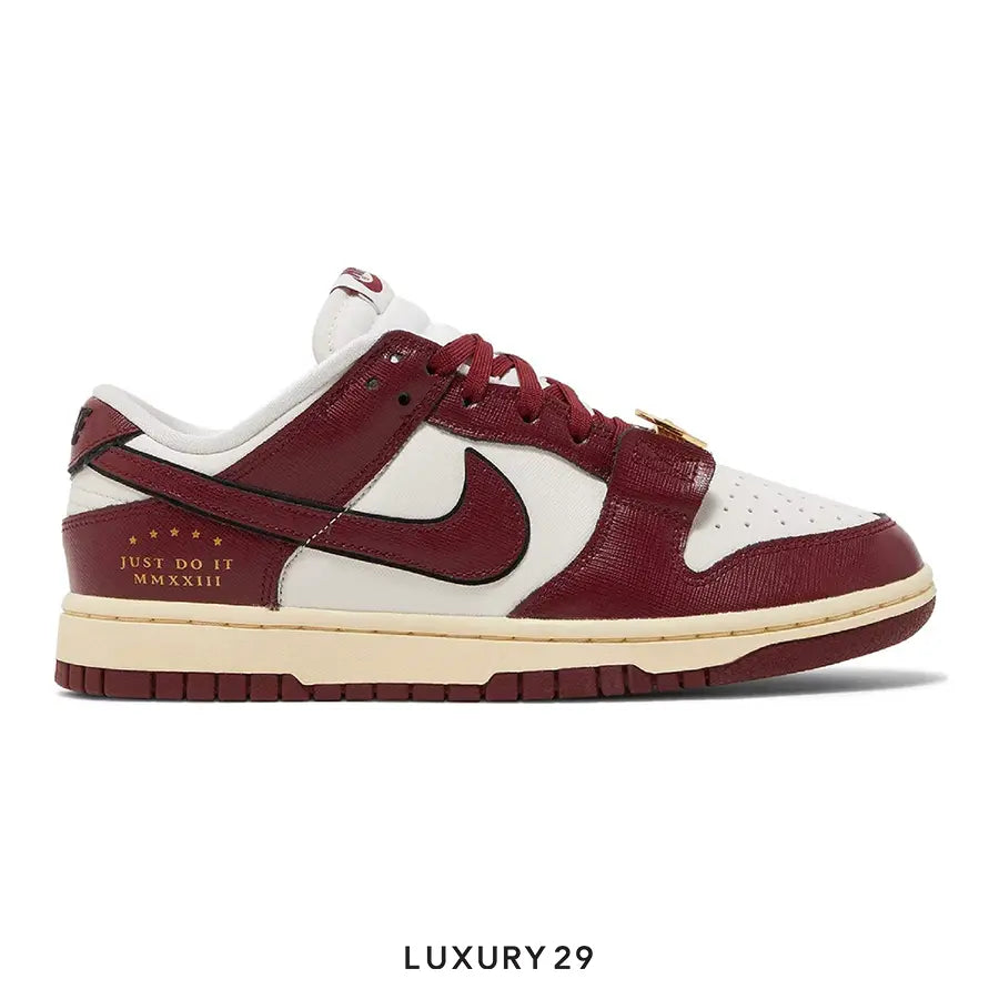 Nike Dunk Low SE Just Do It Sail Team Red (Women's)(W)
