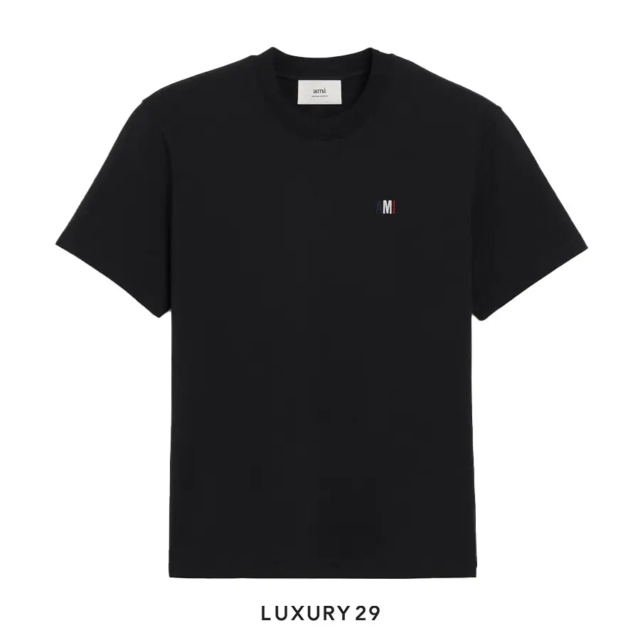 Ami Bleu Blanc Rouge Classic Fit T-shirt BLACK
