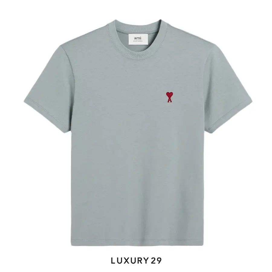 AMI DE COEUR RED T-SHIRT CLAY BLUE