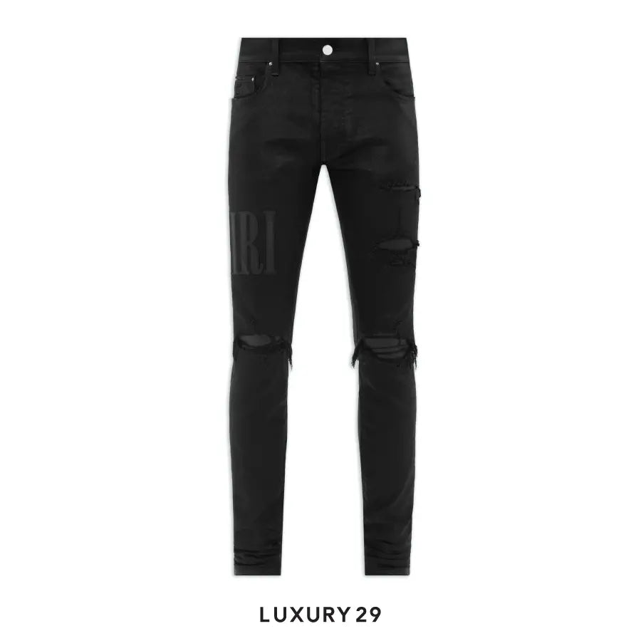 Amiri WAX LOGO JEAN BLACK