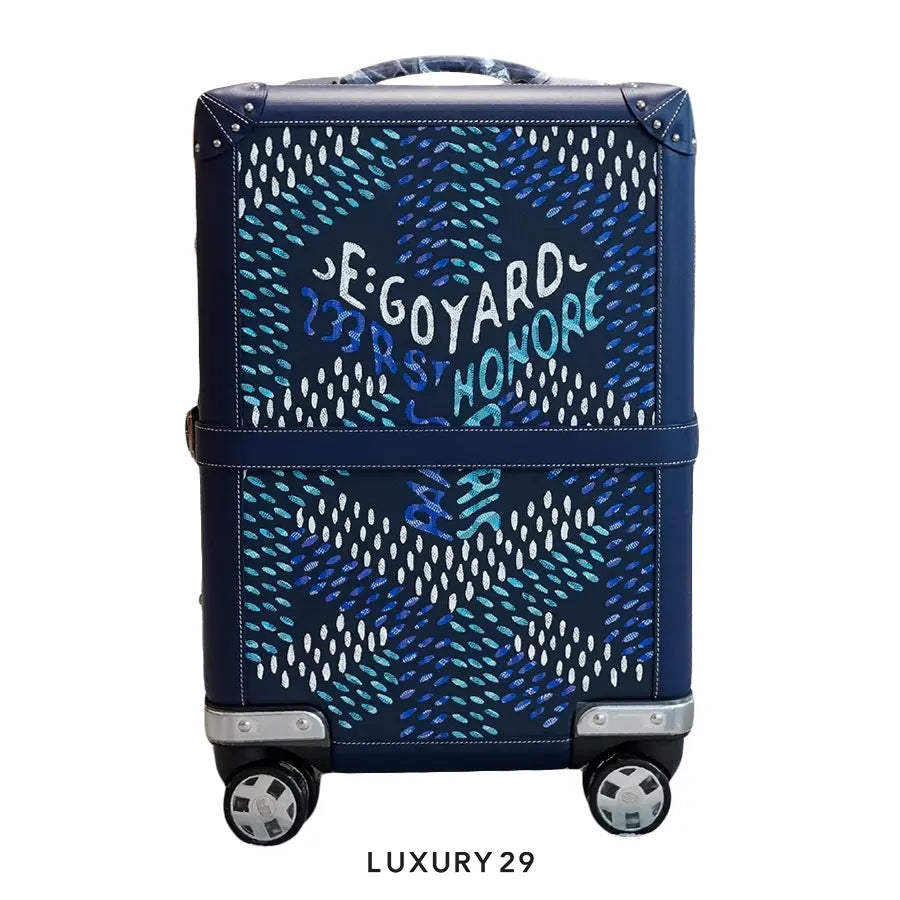 Goyard Bourget PM Trolley Case Navy Blue