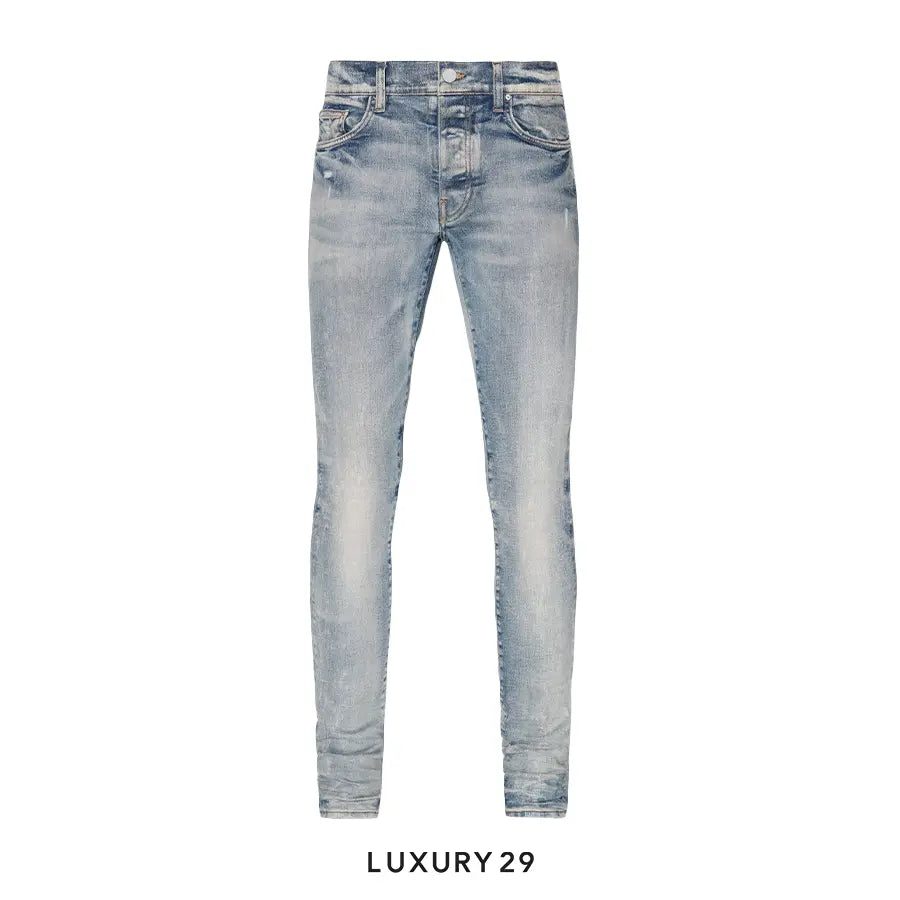 AMIRI STACK FLAIR JEAN CLAY INDIGO