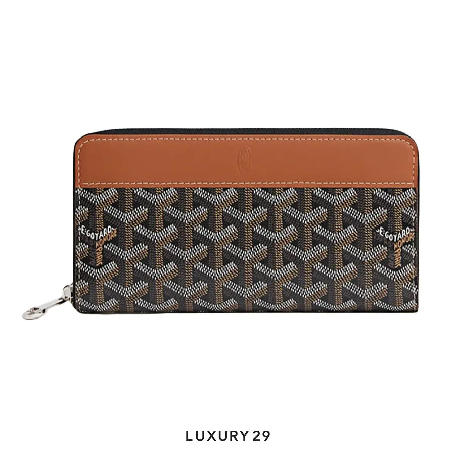 Goyard Matignon GM Wallet Black & Tan