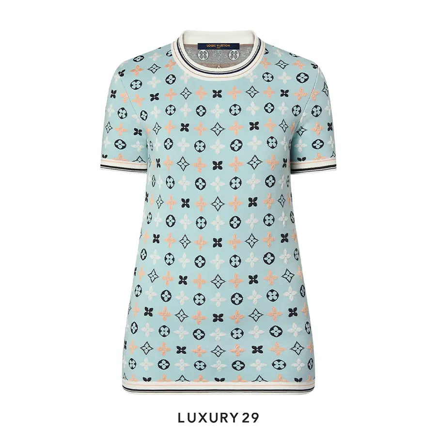 Louis Vuitton LV Monogram Kaleidoscope Knit Top Green