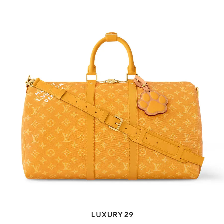 Louis Vuitton LV Keepall Bandouliere 45 Yellow