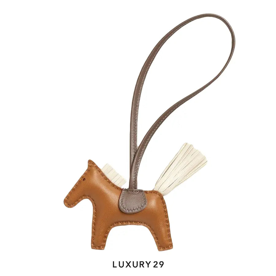 Hermes Rodeo PM charm Gold / Craie / Etoupe
