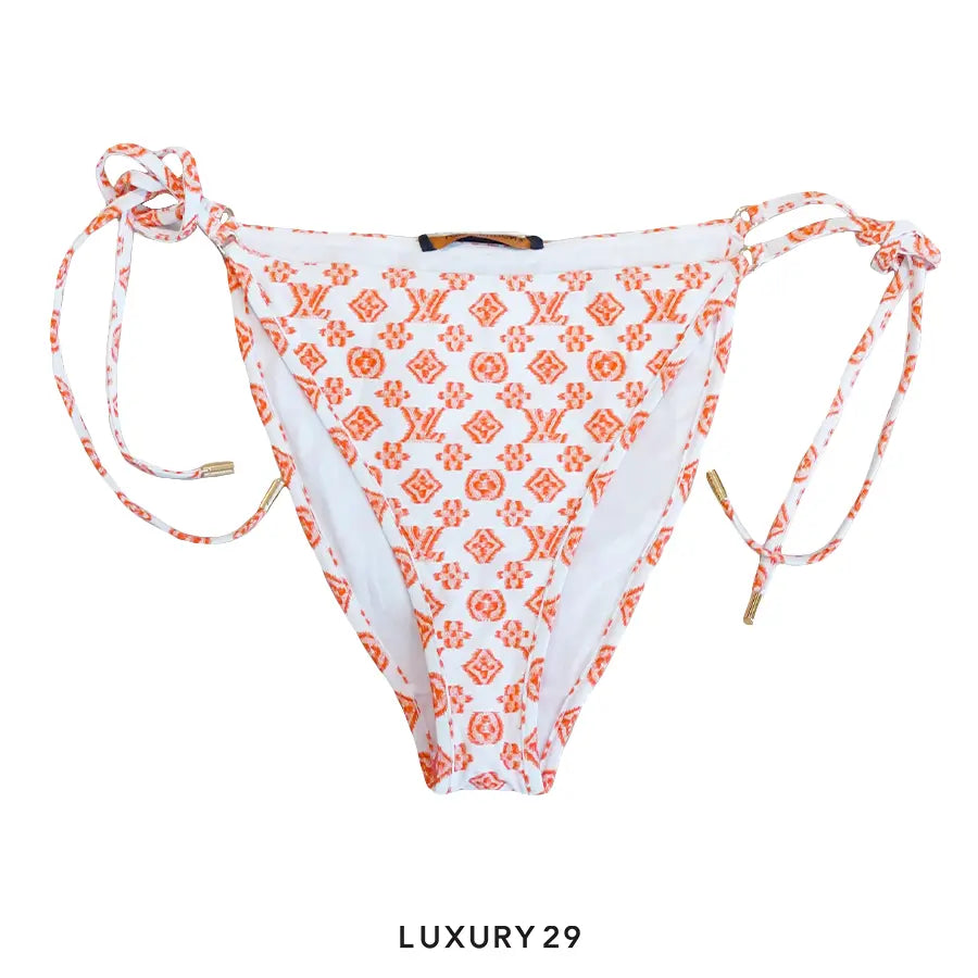 Louis Vuitton LV Blurry Monogram Self-Tie Bikini Bottoms Orange Vif