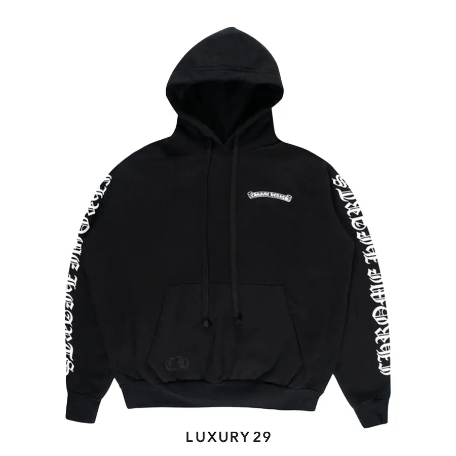 Chrome Hearts Script Hoodie Black