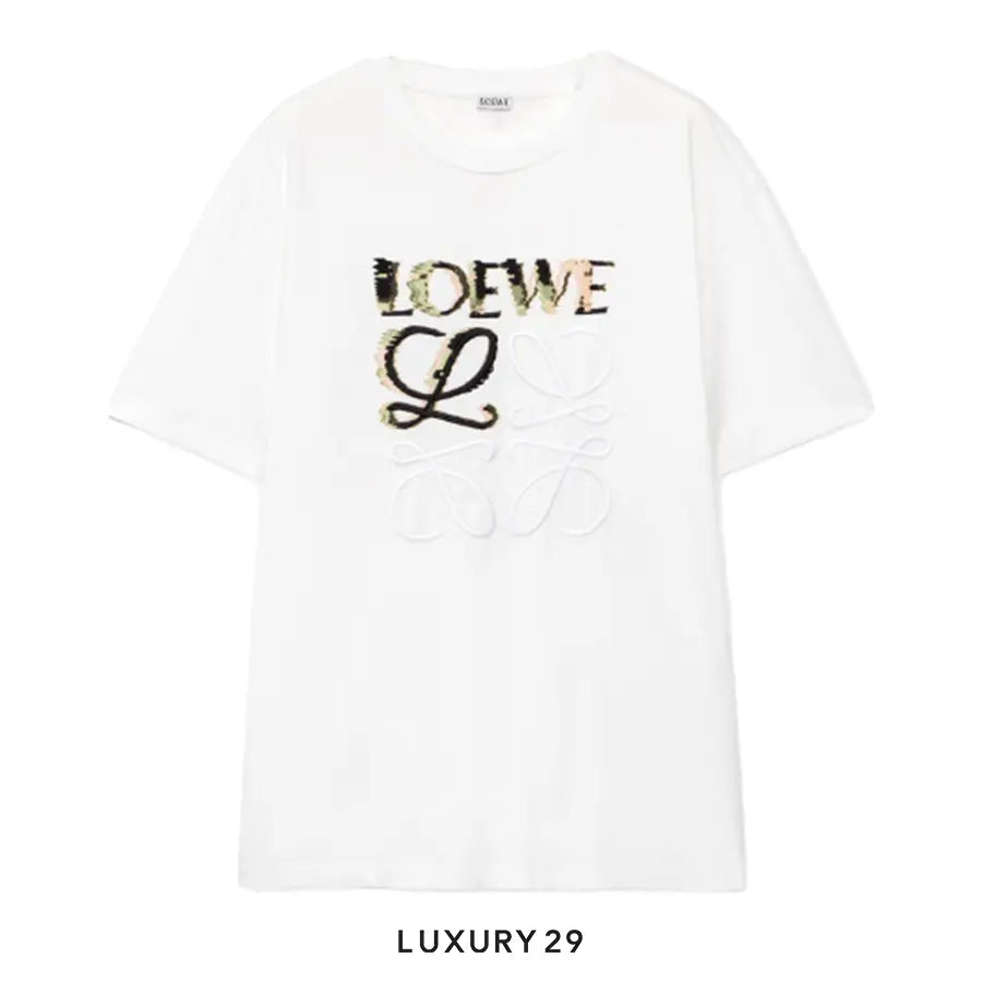 Loewe Relaxed fit T-shirt in cotton White/Multicolor