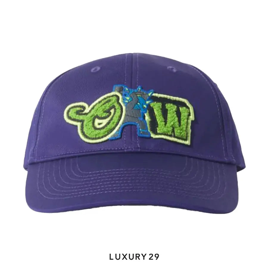 Off-White logo-patch varsity baseball cap