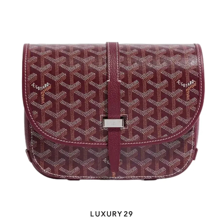 Goyard Belvedere PM Bag Burgundy