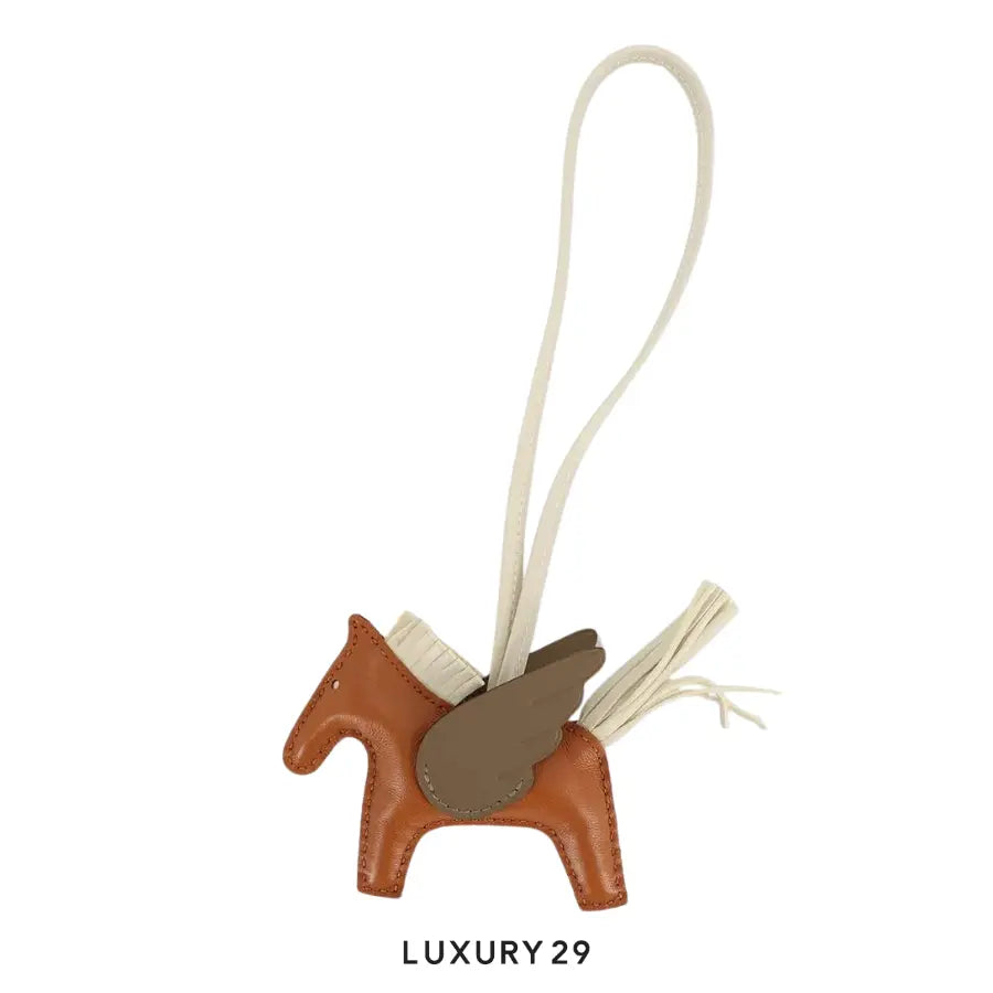 Hermes Rodeo Pegase PM charm Gold / Craie / Etoupe