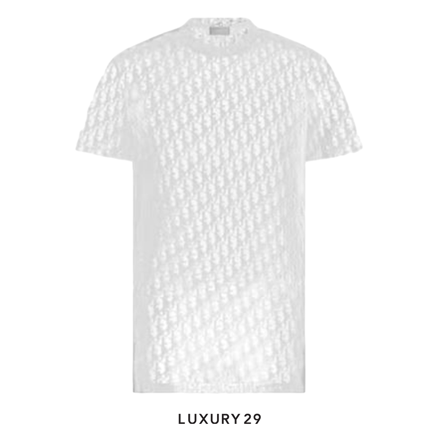 Dior Sheer Oblique T-Shirt White DIOR