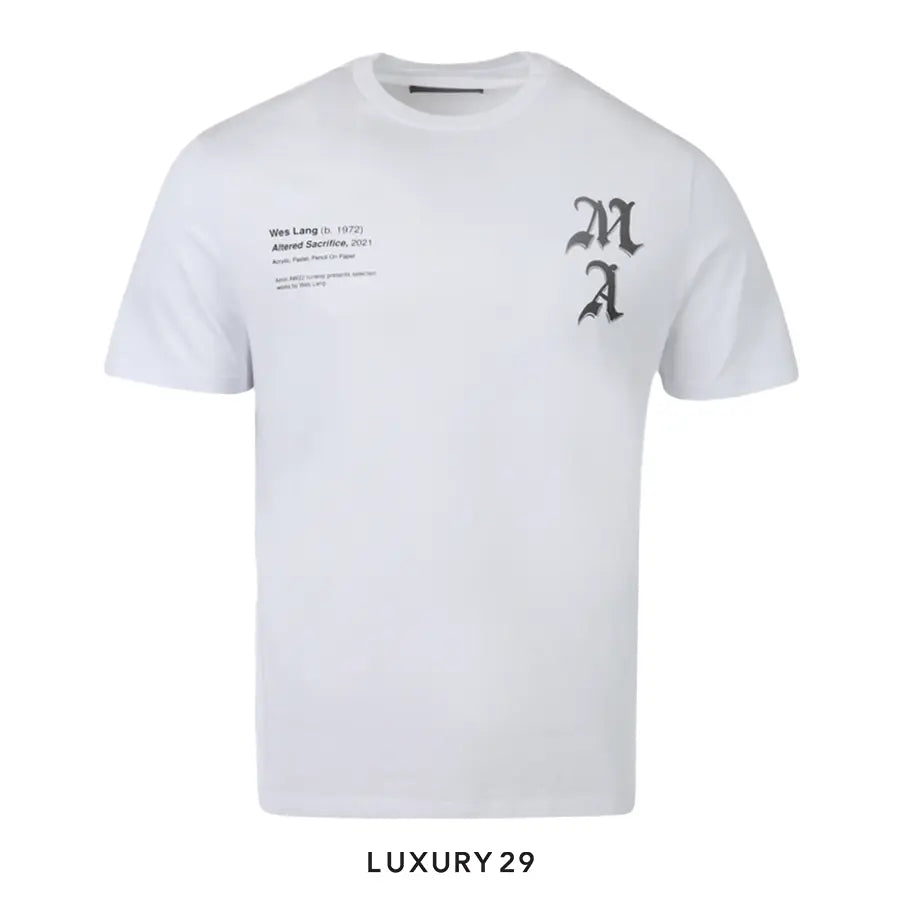 Amiri x Wes Lang Checker Skull Tee 'White'