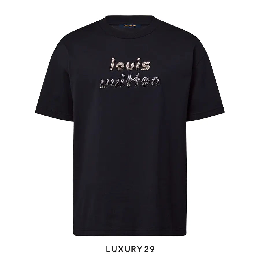 Louis Vuitton LV Bead-Embroidered Cotton T-Shirt