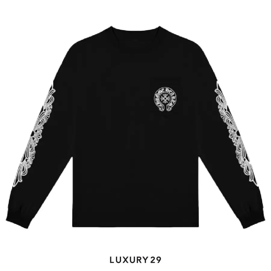 Chrome Hearts Pocket T-Shirt Long Sleeve Black