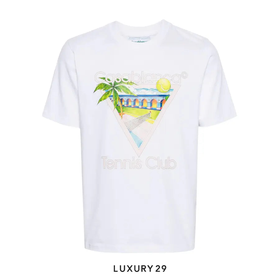 Casablanca Tennis Club Icon T-Shirt white