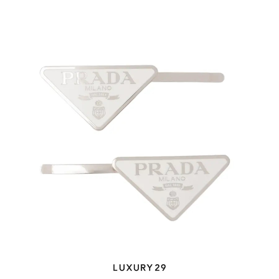 Prada Metal hair clips