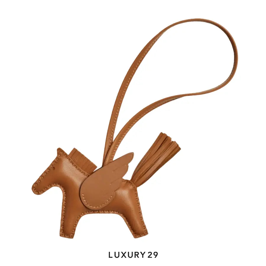 Hermes Rodeo Pegase MM charm sesame / sesame / sesame