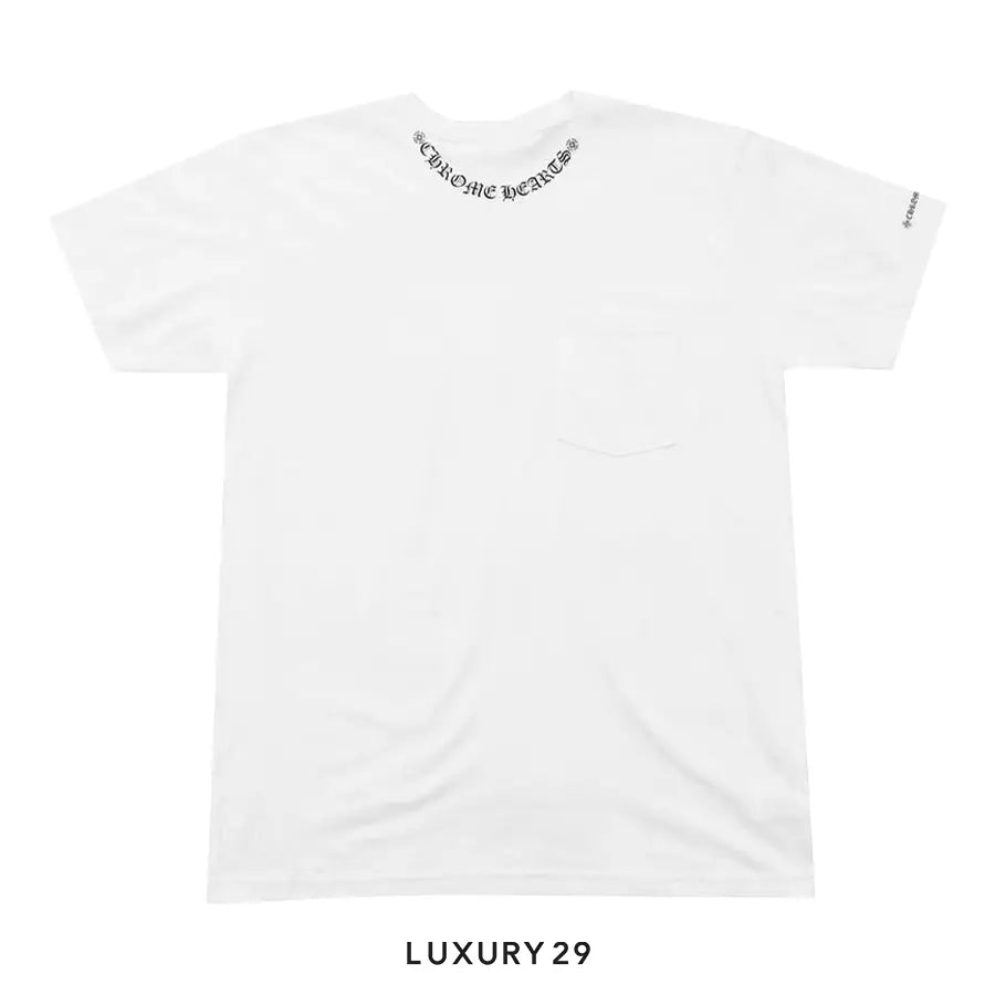Chrome Hearts Neck Logo T-Shirt White CHROME HEARTS