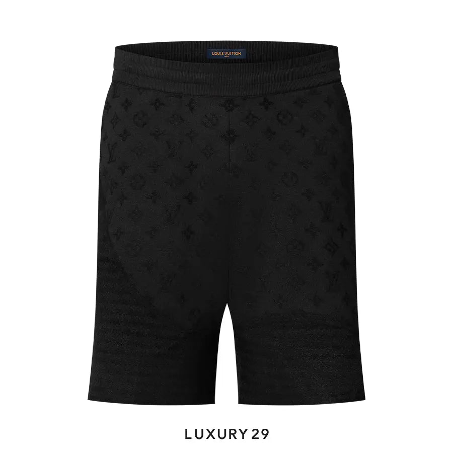 Louis Vuitton LV Graphic Jacquard Knitted Shorts Black