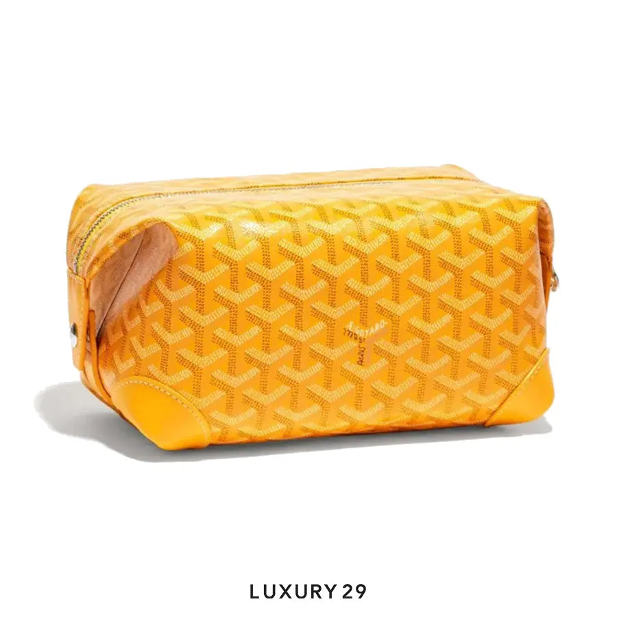 Goyard Bowling 25 Toiletry Bag Yellow