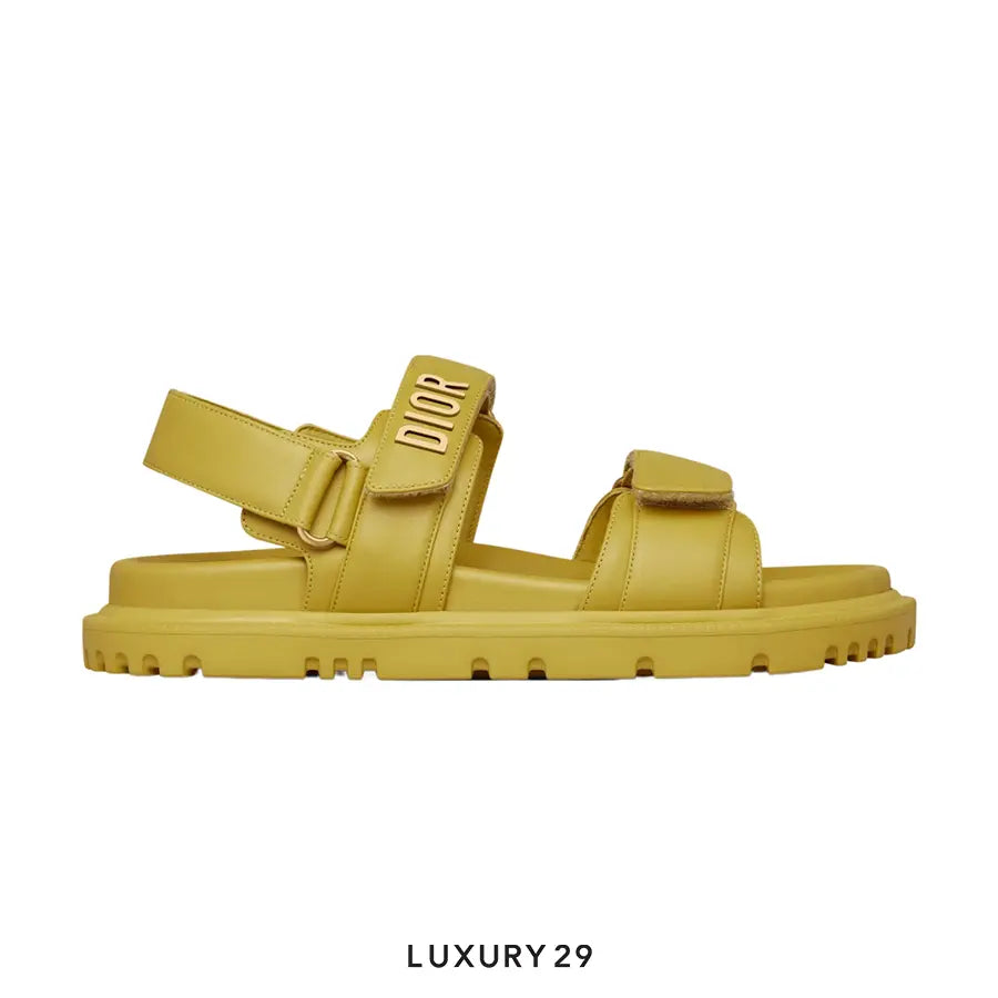 Dioract Sandal Yellow Lambskin