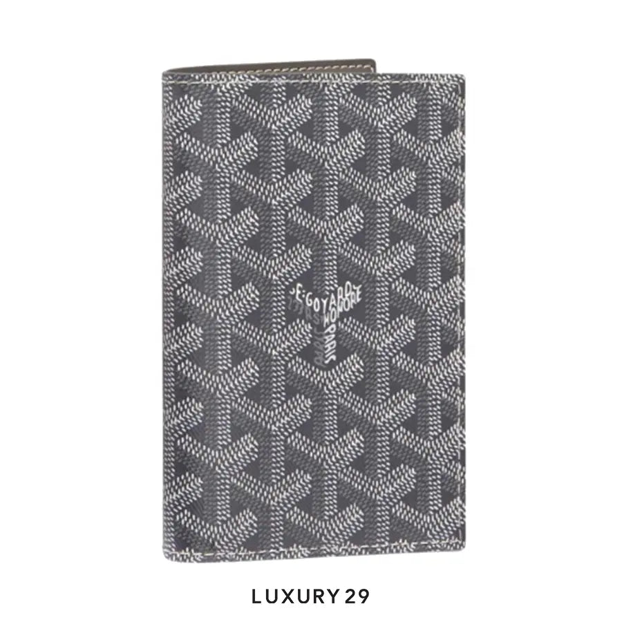 Goyard Grenelle Passport Cover Grey