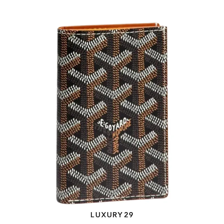 Goyard Saint-Pierre Card Wallet Black & Tan