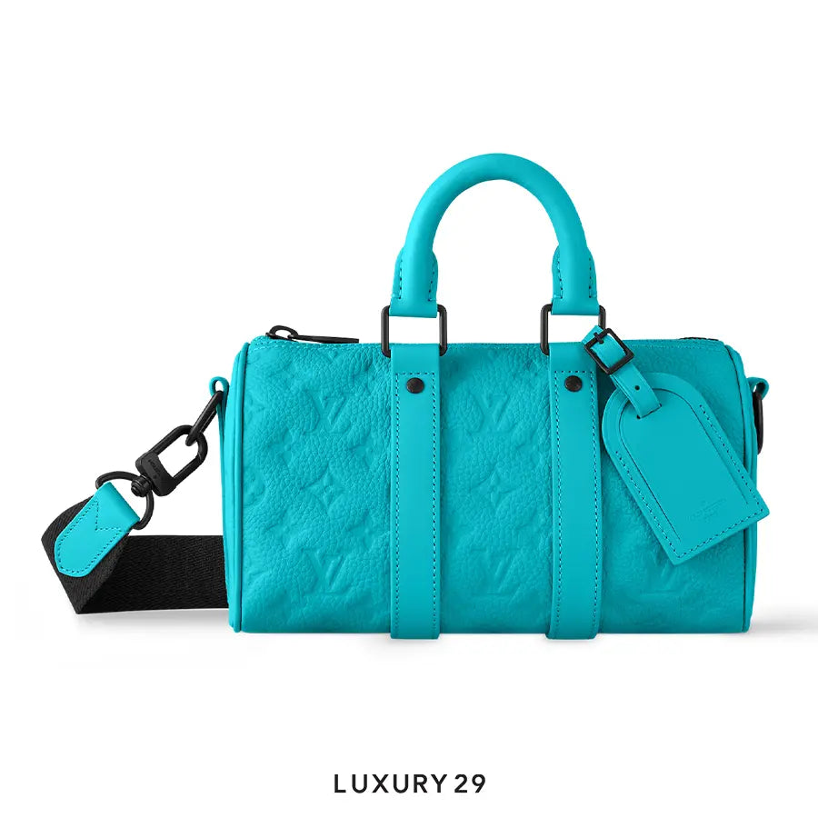 Louis Vuitton LV Keepall Bandouliere 25 Turquoise Blue