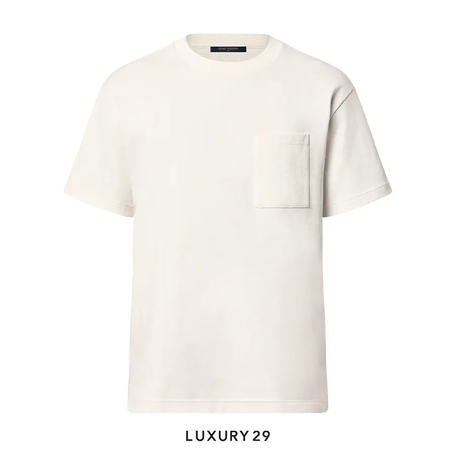 LV Pique Cotton T-Shirt Blanc Lait