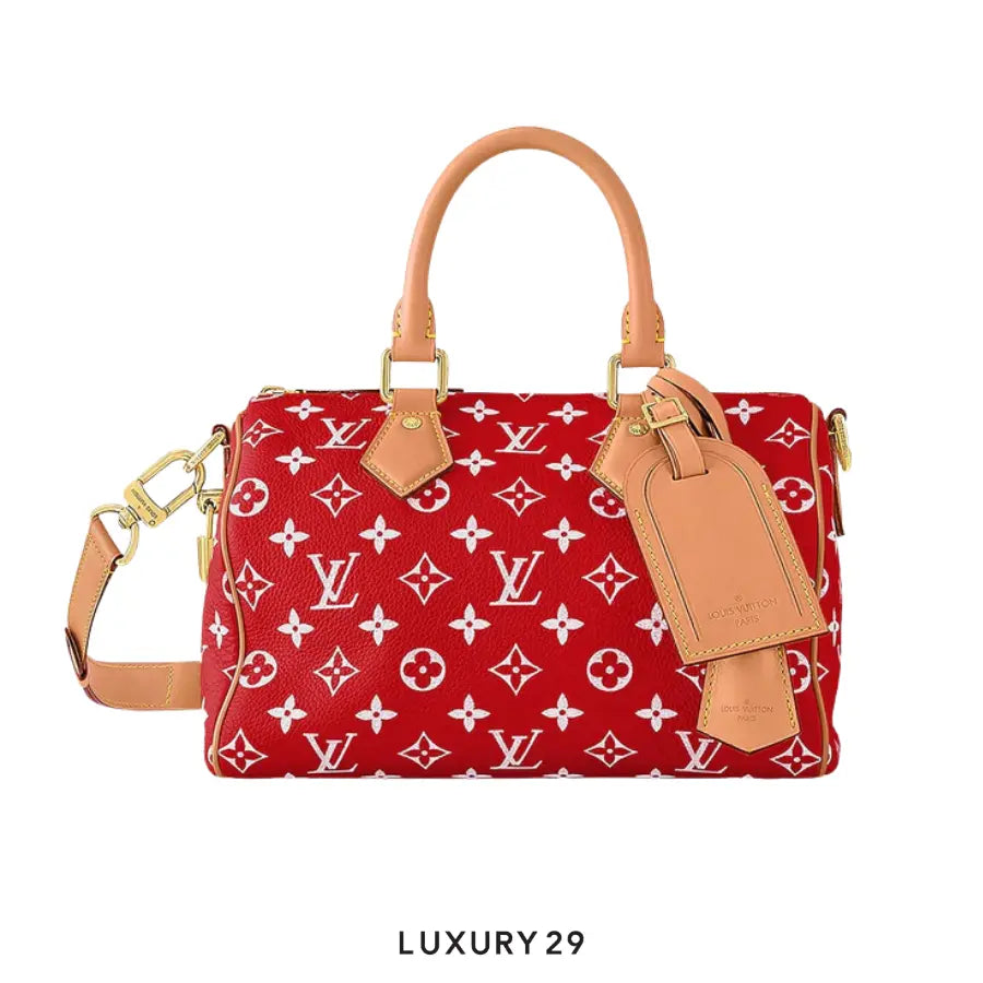 Louis Vuitton LV Speedy P9 Bandouliere 25 Bag Red