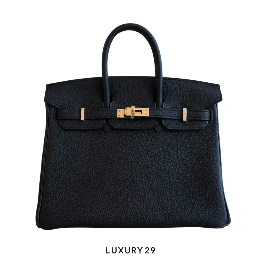 Hermes Birkin 25 Black Togo Gold Hardware / W Stamp (2024) HERMES Luxury29