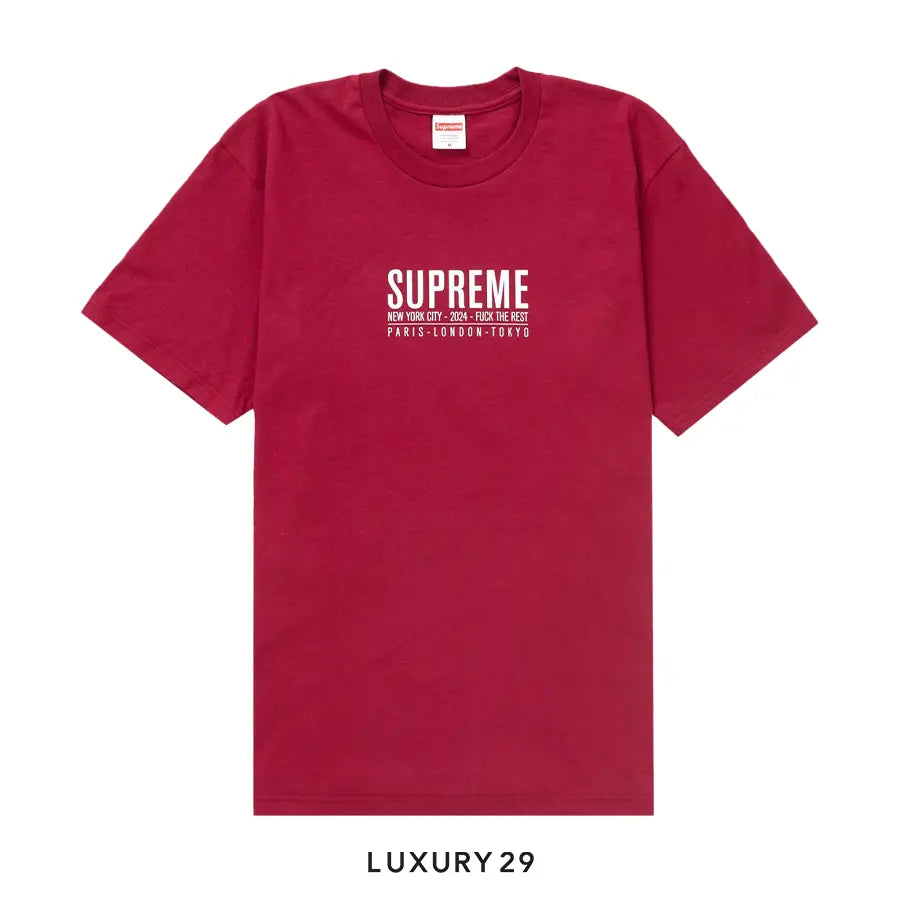 Supreme Paris Tee 'Cardinal'