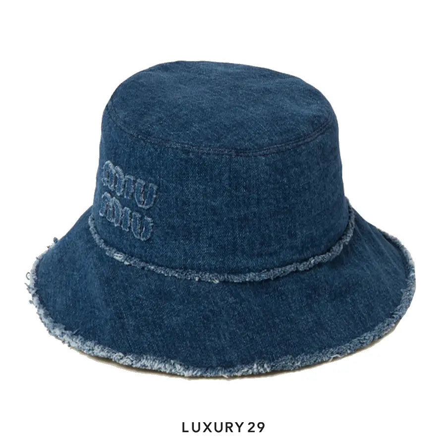 Miu Miu Denim bucket hat Navy