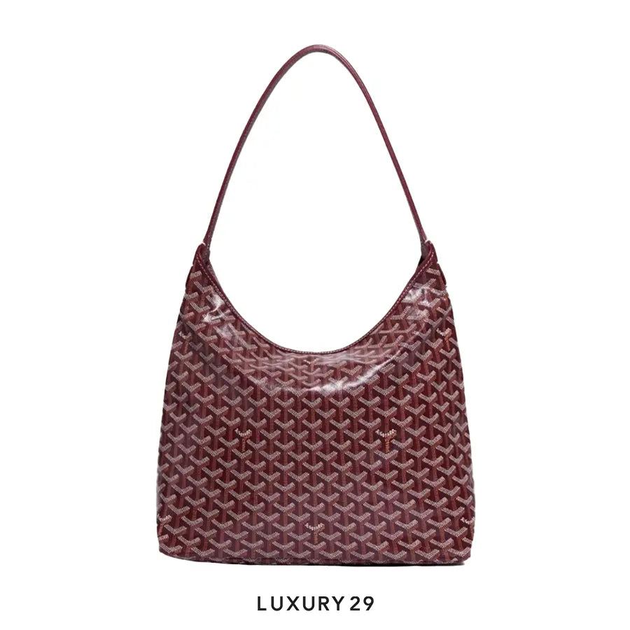 Goyard Boheme Hobo Bag Burgundy