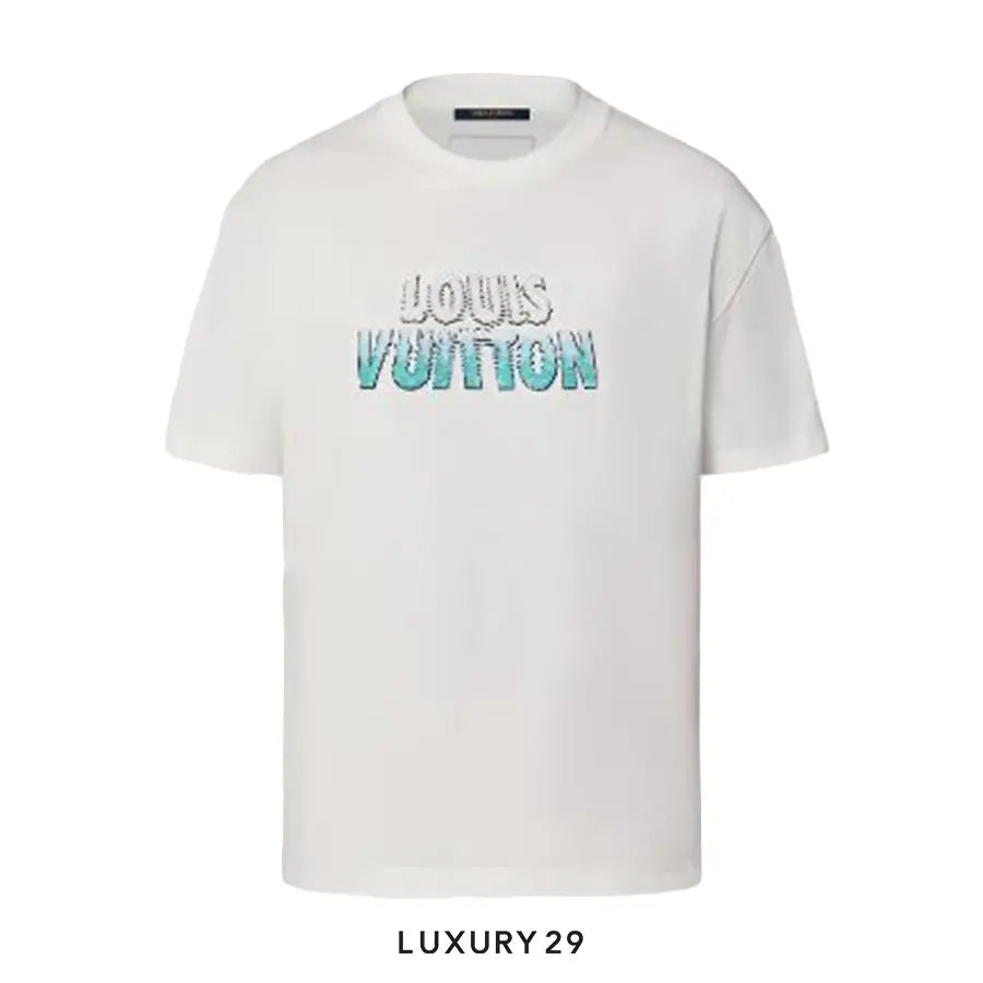 Louis Vuitton LV Embroidered Beads Cotton T-Shirt