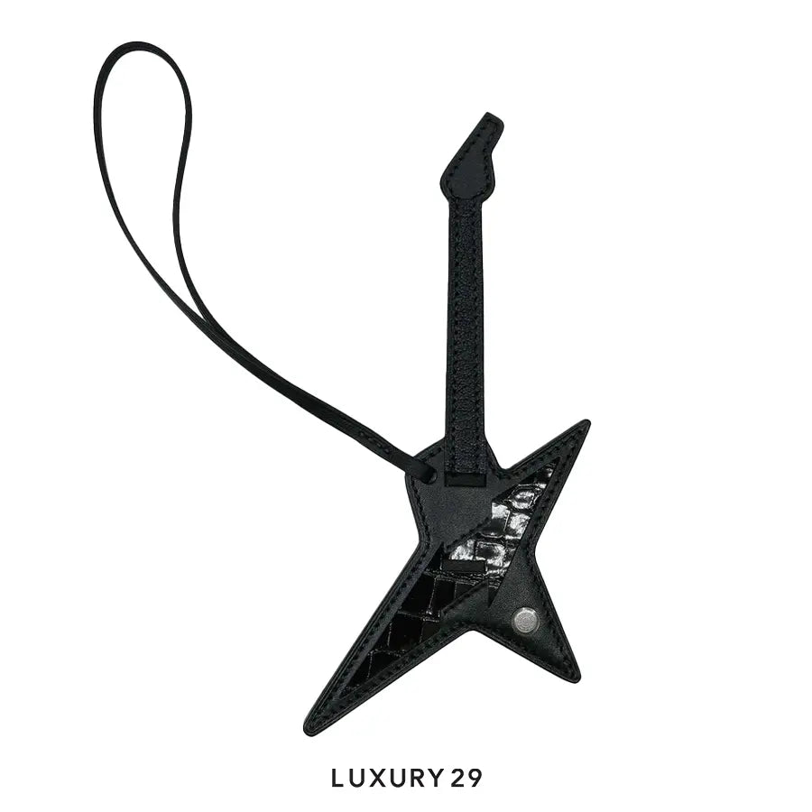 Hermes Rock charm Alligator leather Noir