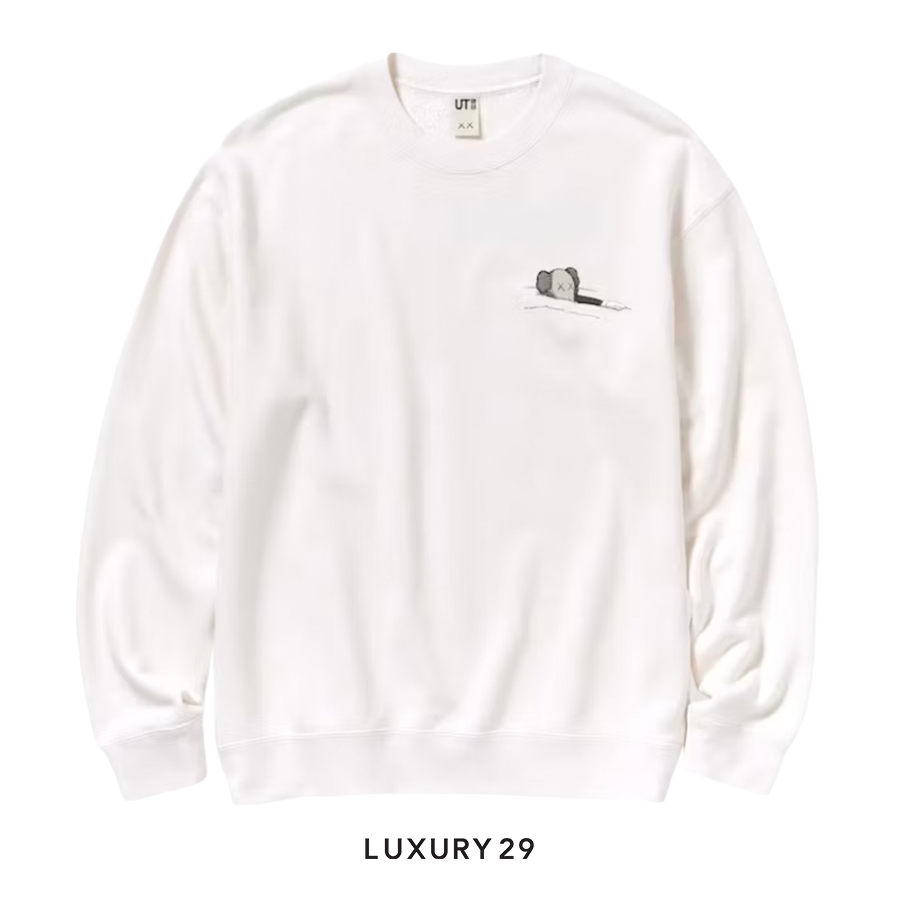 Uniqlo X KAWS Longsleeve Sweatshirt Off White