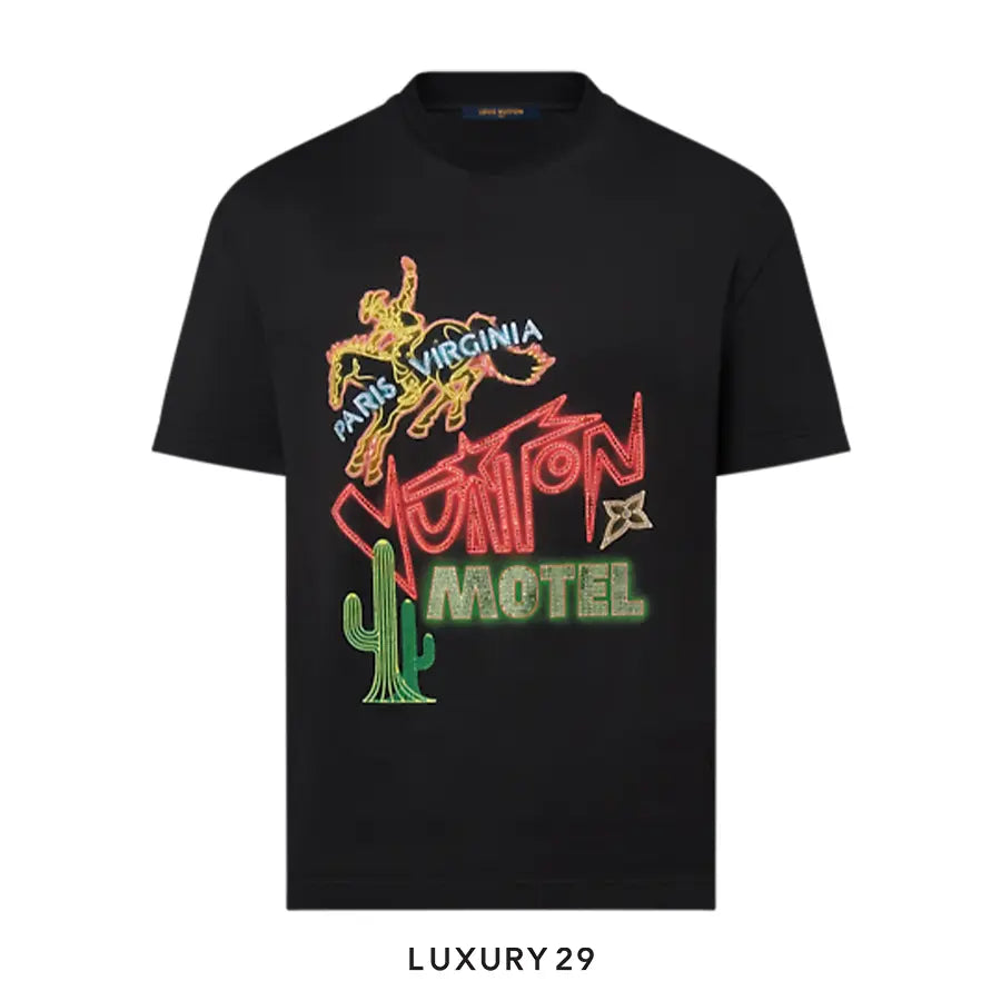 Louis Vuitton LV Graphic Embellished Cotton T-Shirt
