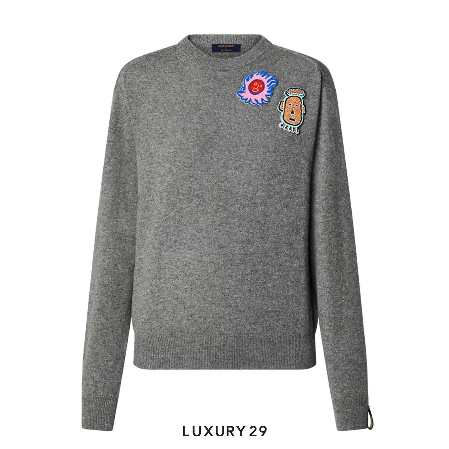 Louis Vuitton LV x YK Faces Patches Cashmere Jumper